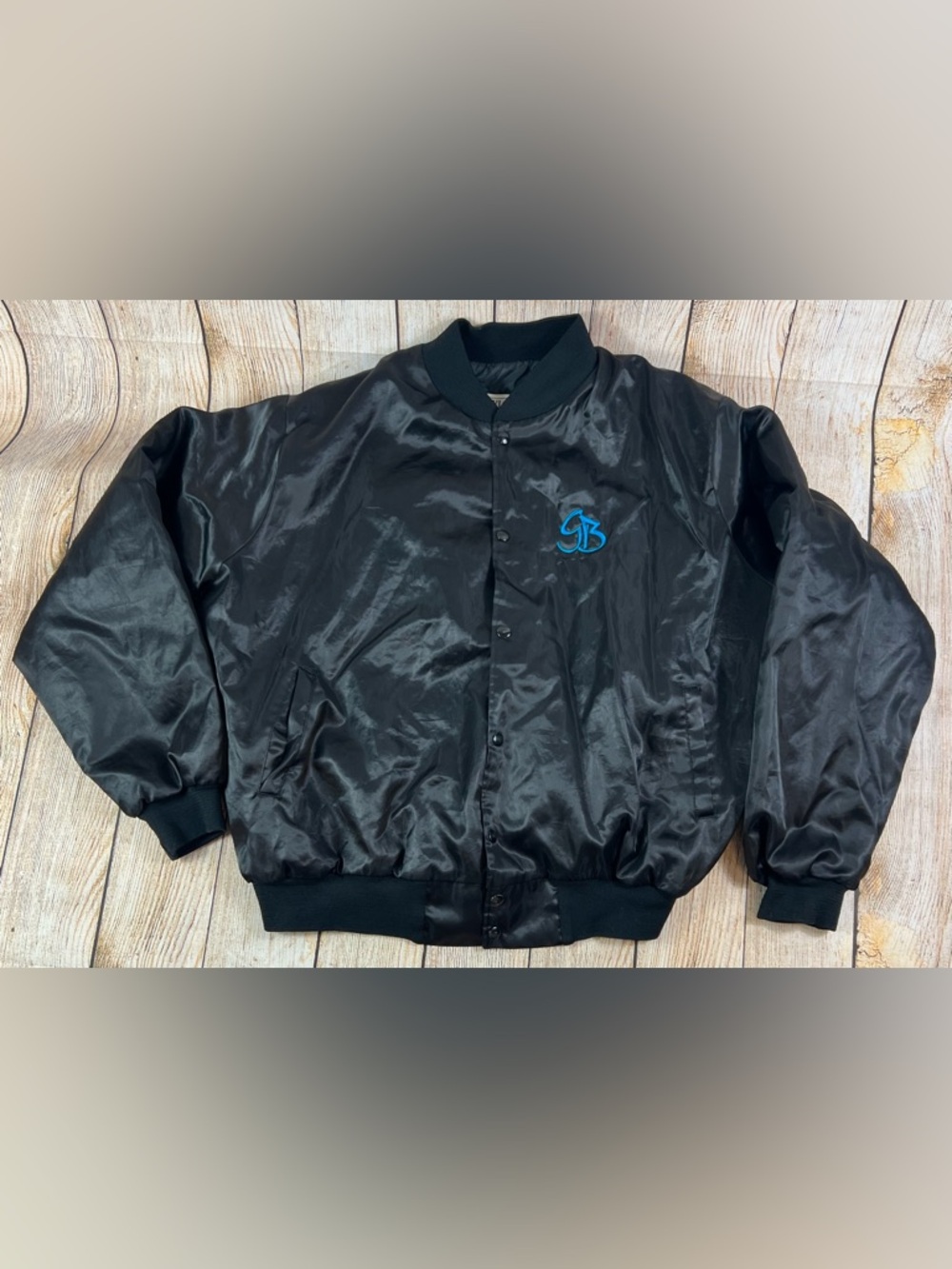 Vintage Garth Brooks World Tour Jacket Bomber Embroidered Satin USA Size 2XL